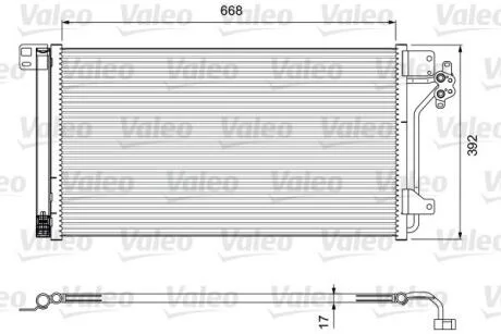 Радіатор кондиціонера VALEO Valeo 814015