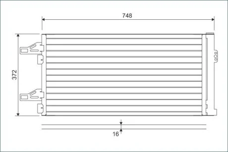 Радіатор кондиціонера VALEO Valeo 814085