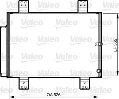 VALEO DAIHATSU Радіатор кондиціонера (конденсатор) з осушувачем Terios 05- Valeo 814206