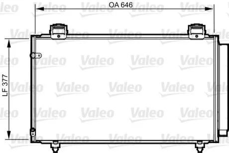 Радіатор кондиціонера VALEO Valeo 814210