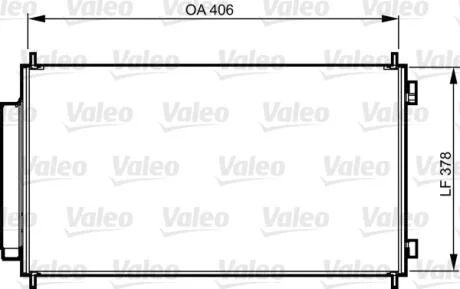 Радиатор кондиционера Valeo 814232