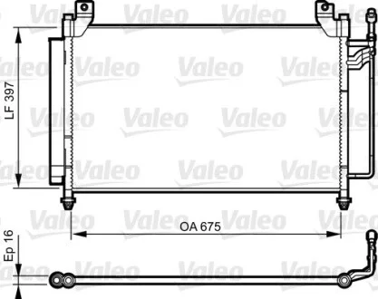Радіатор кондиціонера VALEO Valeo 814235