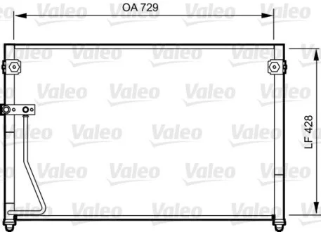 Радіатор кондиціонера VALEO Valeo 814261