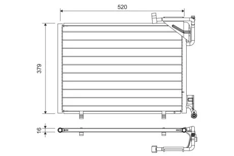Конденсер кондиціонера Valeo 814297
