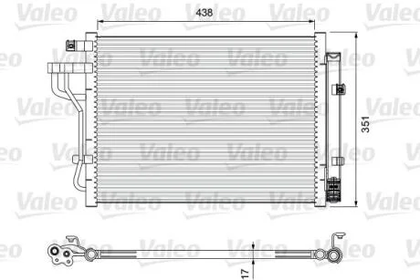 Радіатор кондиціонера VALEO Valeo 814399