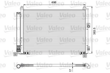 Радіатор кондиціонера VALEO Valeo 814403