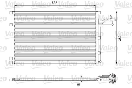 Радиатор кондиционера Valeo 814416 (фото 1)