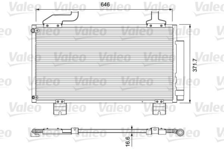 Радиатор кондиционера Valeo 814417