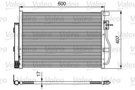 Радіатор кондиціонера Valeo 814478