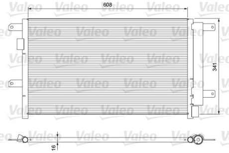 Радіатор кондиціонера Valeo 815089 (фото 1)