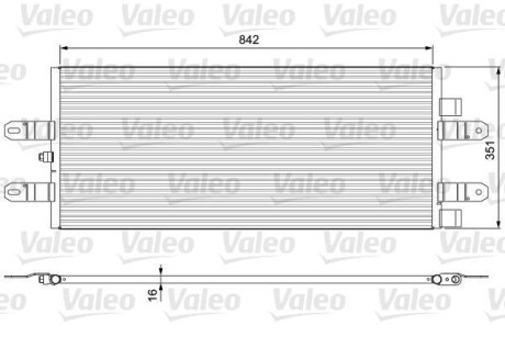 Радіатор кондиціонера Valeo 815093