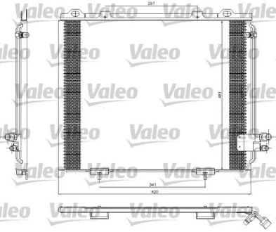 Радіатор кондиціонера VALEO Valeo 817252