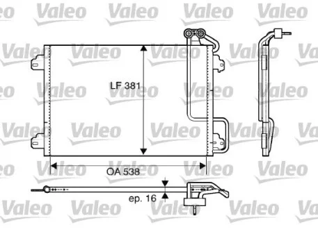 Радіатор кондиціонера VALEO Valeo 817508