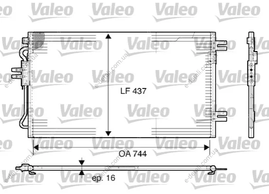 Радіатор кондиціонера Valeo 817739 (фото 1)