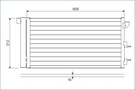 Радіатор кондиціонера Valeo 818005