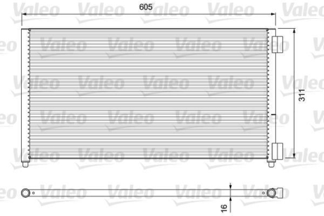 Радиатор кондиционера Valeo 818017