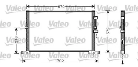 Радіатор кондиціонера VALEO Valeo 818023