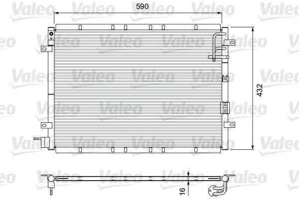 Радіатор кондиціонера VALEO Valeo 818080 (фото 1)
