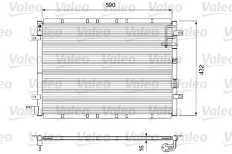 Радіатор кондиціонера VALEO Valeo 818080