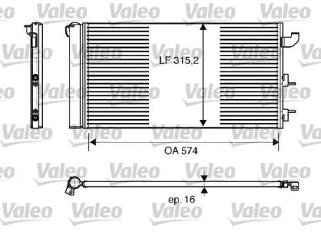Конденсатор кондиціонера Valeo 818162