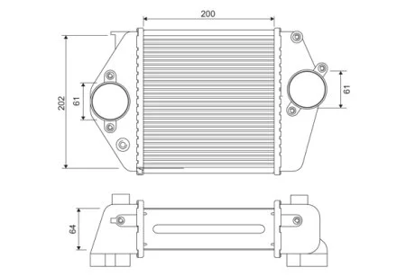 VALEO MAZDA Інтеркулер 6 2.0 TD 02-07 Valeo 818380