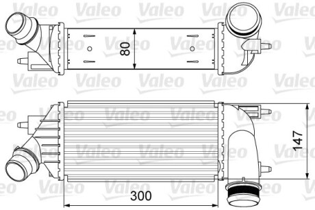 Радіатор (інтеркулер) охолодження повітря в системі наддуву Valeo 818583