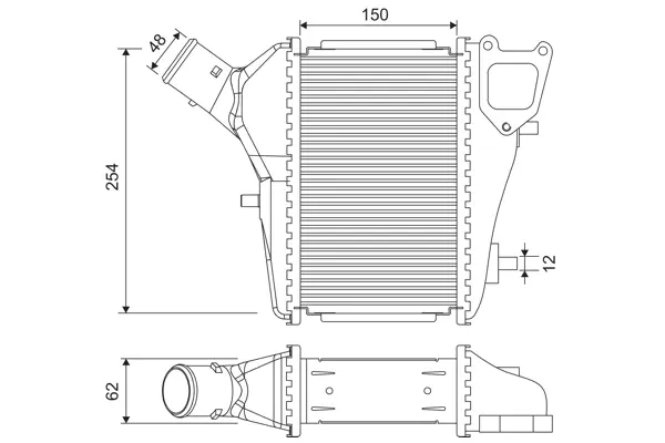 VALEO HONDA Інтеркулер CR-V III 2.2 07- Valeo 818686 (фото 1)