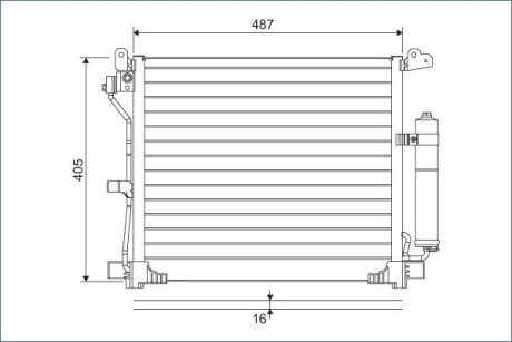 Радіатор кондиціонера Valeo 822579