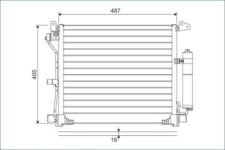Радіатор кондиціонера Valeo 822579