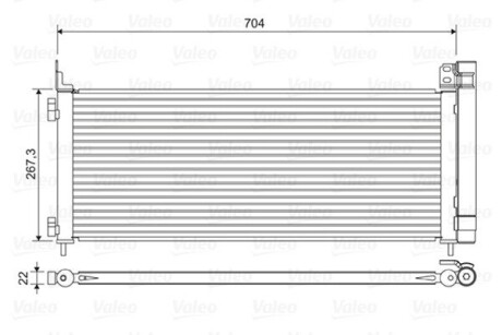 Радіатор кондиціонера Valeo 822619