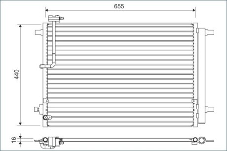 Радіатор кондиціонера Valeo 822633