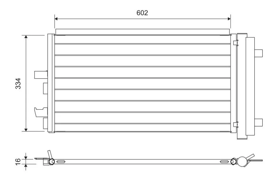 Радіатор кондиціонера AUDI A8/BMW 2 (F45)/X1 (F48)/X2 (F39) 1.5-3.0 14- Valeo 822752 (фото 1)