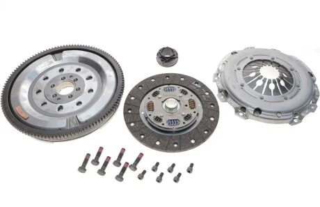 Демпфер + комплект сцепления VW Passat 1.9 TDI 00-05, 96kw Valeo 837019