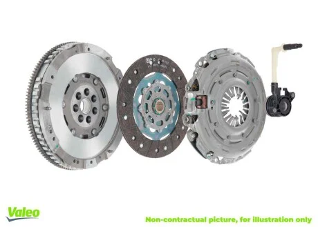 Демпфер + комплект зчеплення Citroen Jumpy/Peugeot Expert 2.0 BlueHDi 16- 90/100kw (DW10FD) Valeo 837431
