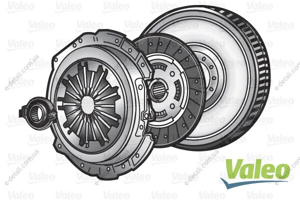 Демпфер + комплект сцепления VW Golf IV/Skoda Octavia 1.9 TDI 98-05 (d=240mm) z=23 Valeo 845050 (фото 1)