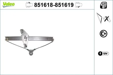 Склопідйомник Valeo 851618