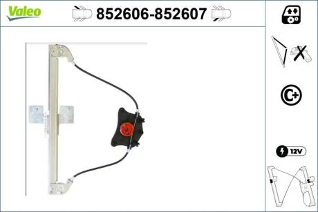 Склопідйомник Valeo 852606