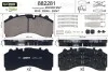 Колодки тормозные WVA 29246/29247; 244,3x113,7x35 Valeo 882281 (фото 1)