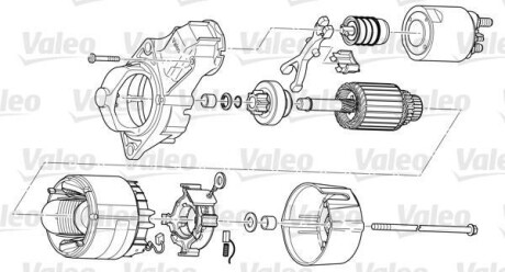 Стартер відновлений NISSAN Note 05-12, Micra K12 03-10 Valeo D7E40 (фото 1)