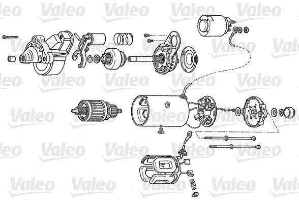 Стартер VALEO реставрація Valeo D7RS150 (фото 1)