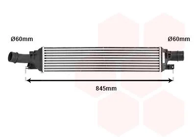 Інтеркулер AUDI Q3 2.0D 11- (вир-во) Van Wezel 03004358