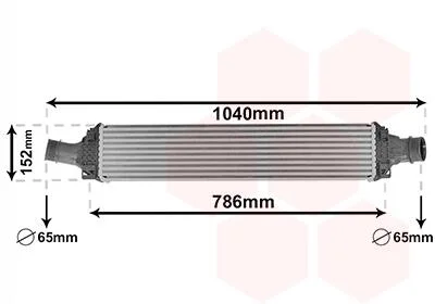 Інтеркулер AUDI A4 3.0D 15- (вир-во) Van Wezel 03014708
