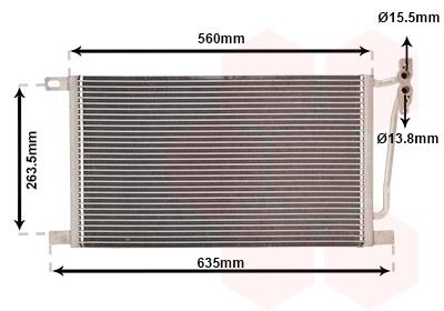 Конденсор кондиціонера BMW 3 E46/ X3 E83 04 > 10 Van Wezel 06005215