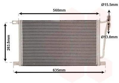 Конденсор кондиціонера BMW 3 E46/ X3 E83 04 > 10 Van Wezel 06005215