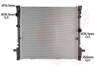 Радіатор охолодження BMW X3 Series 17- Van Wezel 06012740
