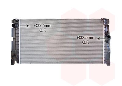 Радіатор охолодження BMW 1 F40/ 2 F44/X2 F39/ MINI COUNTRYMAN 2/17>23 Van Wezel 06012747