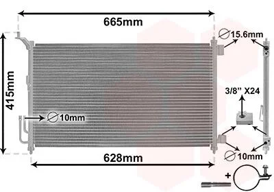 Конденсор кондиціонера MICRA 12/14 AT 03-04 Van Wezel 13005251