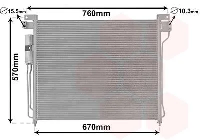 Конденсор кондиціонера NAVARA/PATHF 25DCi 05- Van Wezel 13005299