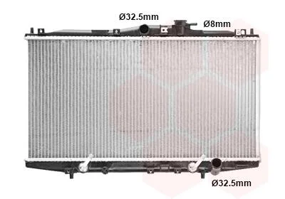 Радиатор охлаждения двигателя ACCORD6 18i AT+-AC 98-02 Van Wezel 25002119