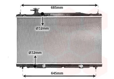 Радиатор охлождения CR-V 20i AT 06- (пр-во) Van Wezel 25002226